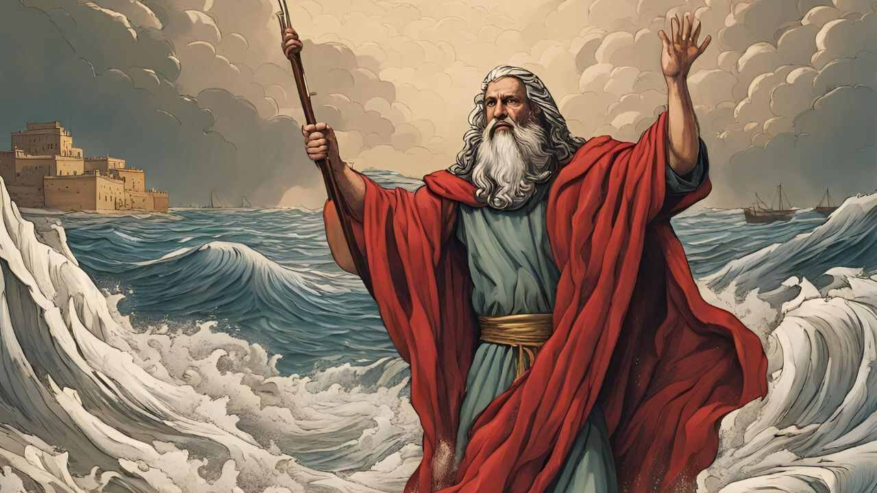 What are the main events of Moses' life according to the King James Bible?