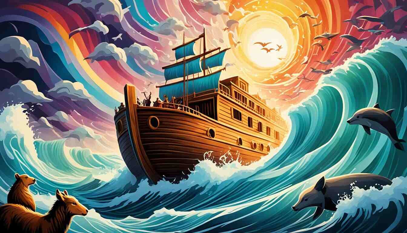 Explore the symbolism behind the story of Noah's Ark.