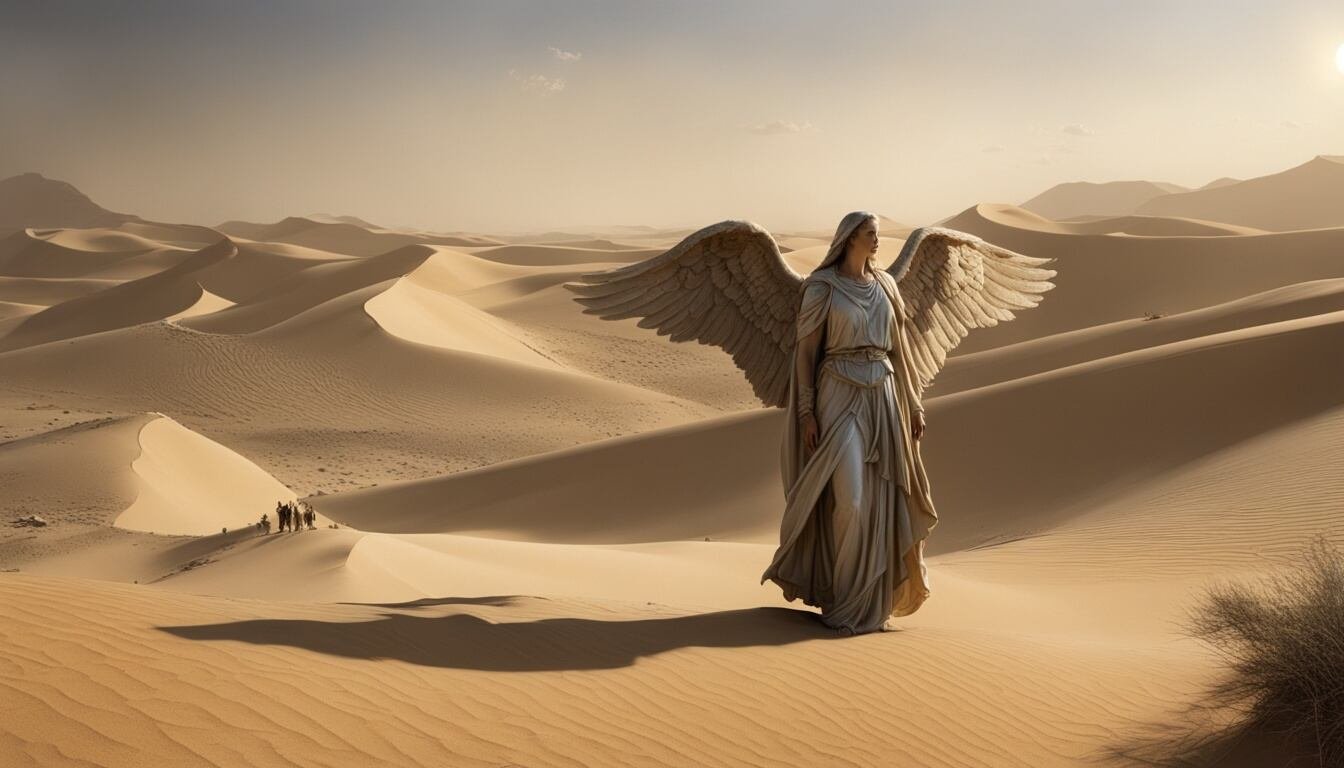 Explore the biblical stories involving angelic protection.